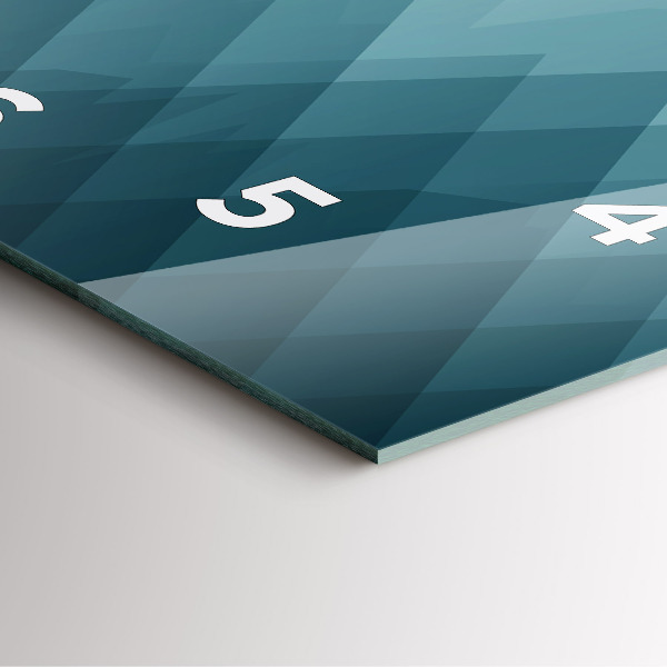 Skleněné hodiny čtvercové Geometrické figury