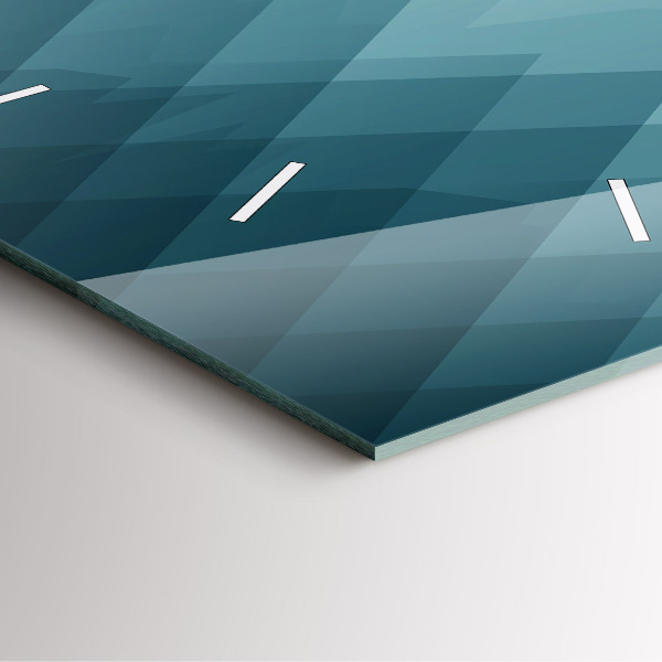 Skleněné hodiny čtvercové Geometrické figury