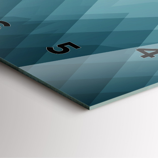 Skleněné hodiny čtvercové Geometrické figury