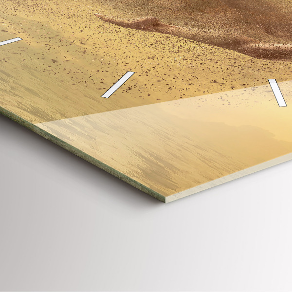 Skleněné hodiny čtvercové Žena v postavě