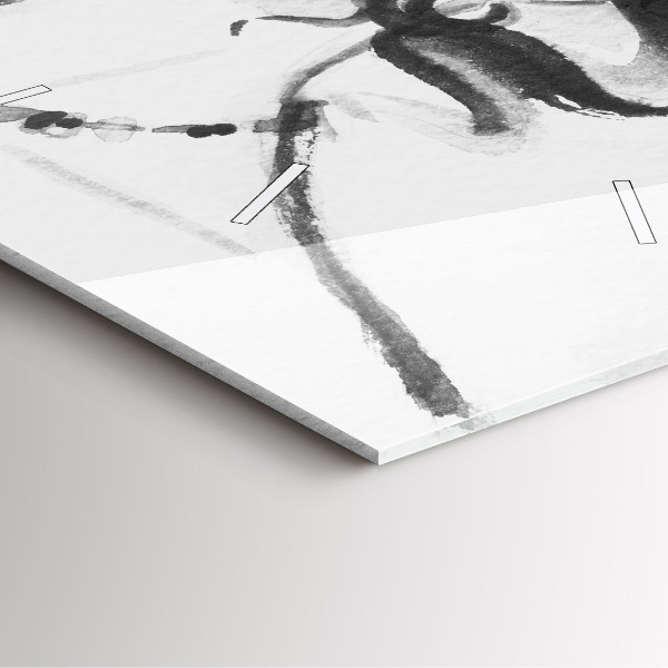 Skleněné hodiny čtvercové Módní žena