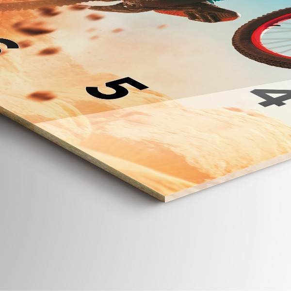 Skleněné hodiny čtvercové Kaskadér a adrenalin