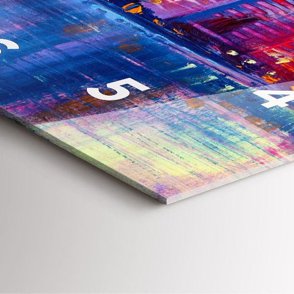 Skleněné hodiny čtvercové Abstraktní mrakodrapy