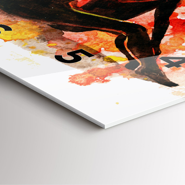 Skleněné hodiny čtvercové Láska a zamilovaný pár