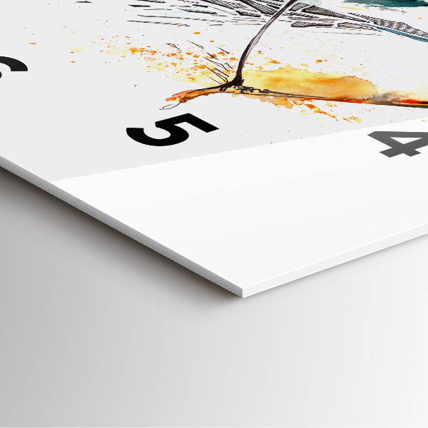 Skleněné hodiny čtvercové Bojovník na lovu