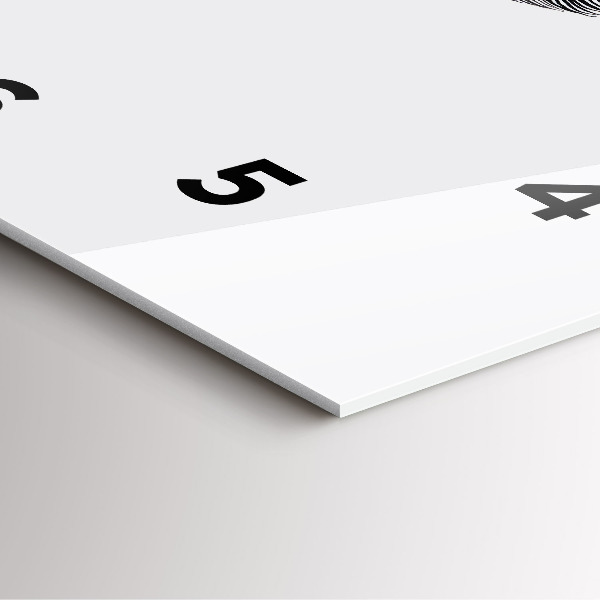 Skleněné hodiny čtvercové Abstraktní lidské oko