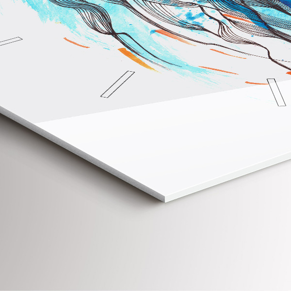 Skleněné hodiny čtvercové Ilustrace sluchátka