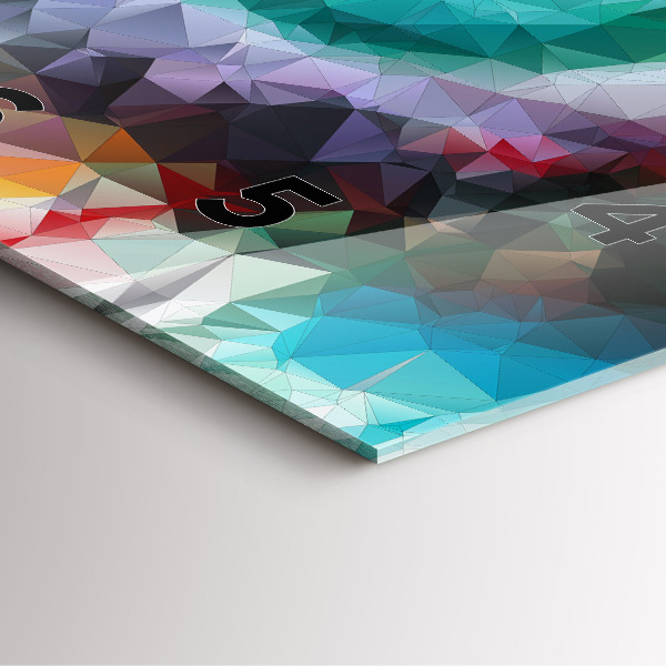 Skleněné hodiny čtvercové Barevné lidské oko