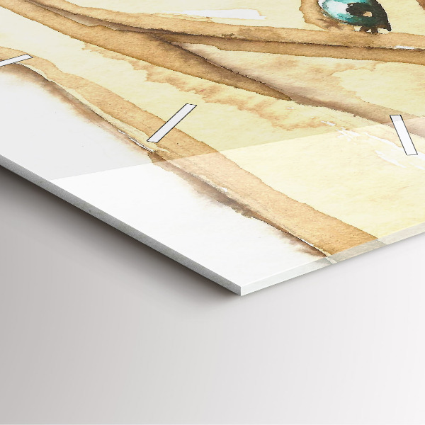 Skleněné hodiny čtvercové Portrét ženy