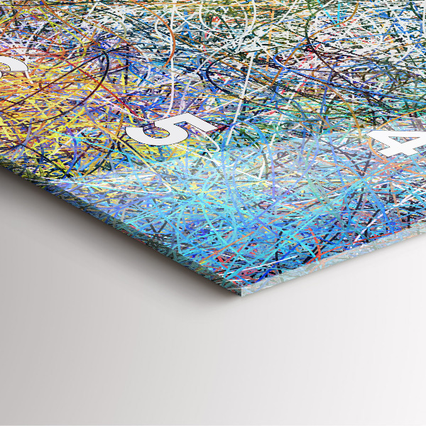 Skleněné hodiny čtvercové Abstraktní - Emoce