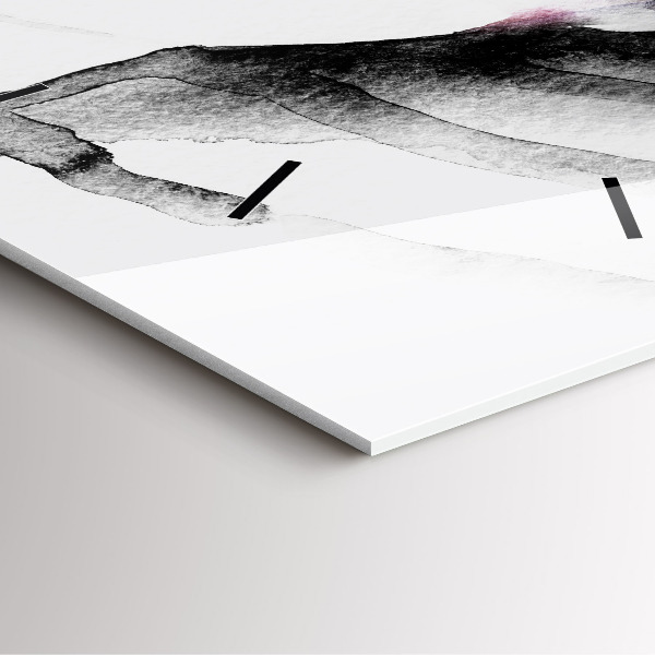 Skleněné hodiny čtvercové Portrét ženy