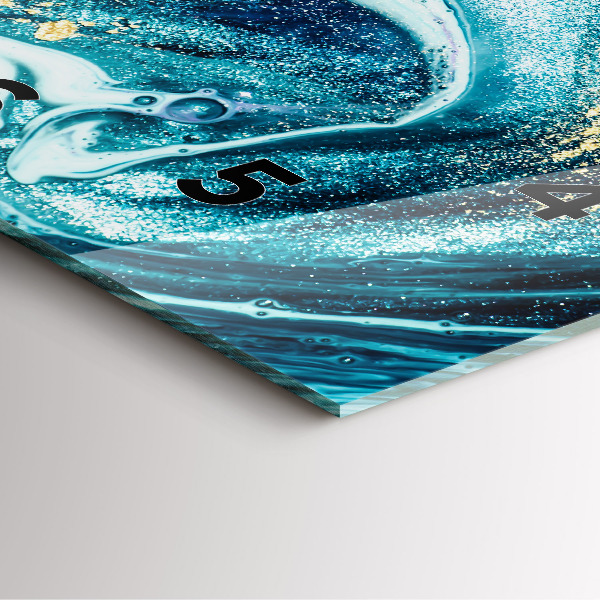 Čtvercové nástěnné hodiny Abstraktní mramor