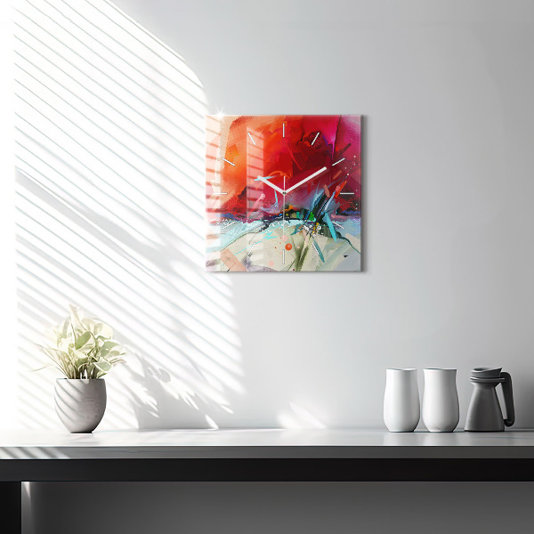 Čtvercové nástěnné hodiny Řady koření