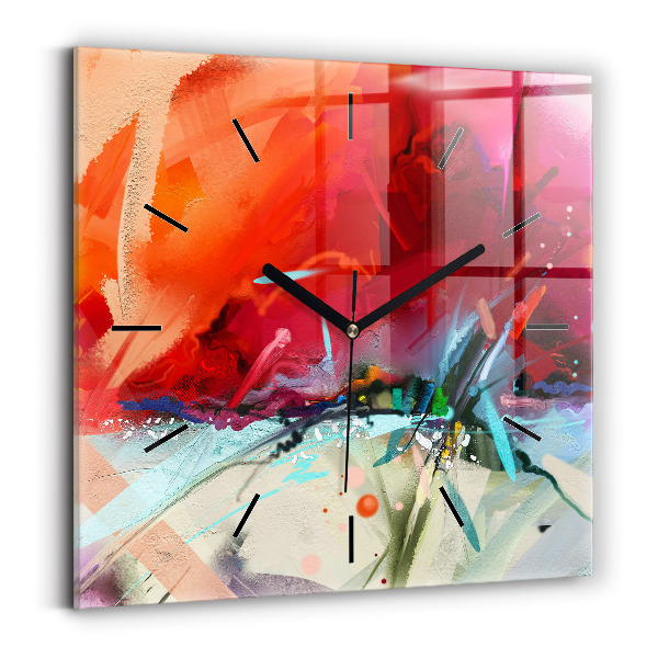 Čtvercové nástěnné hodiny Řady koření