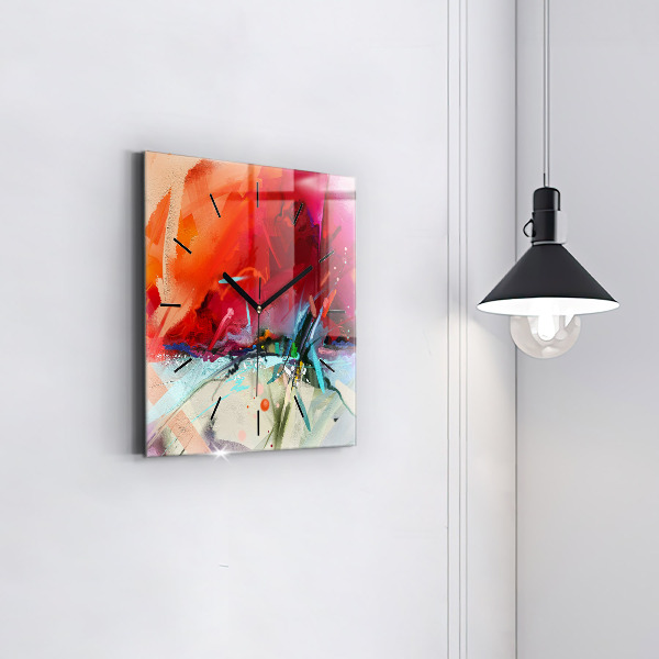 Čtvercové nástěnné hodiny Řady koření