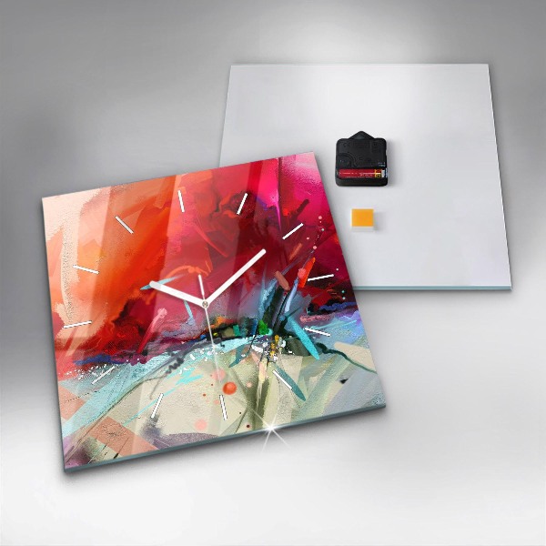 Čtvercové nástěnné hodiny Řady koření