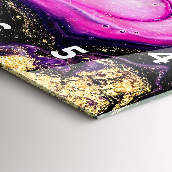 Čtvercové nástěnné hodiny Abstraktní mramor