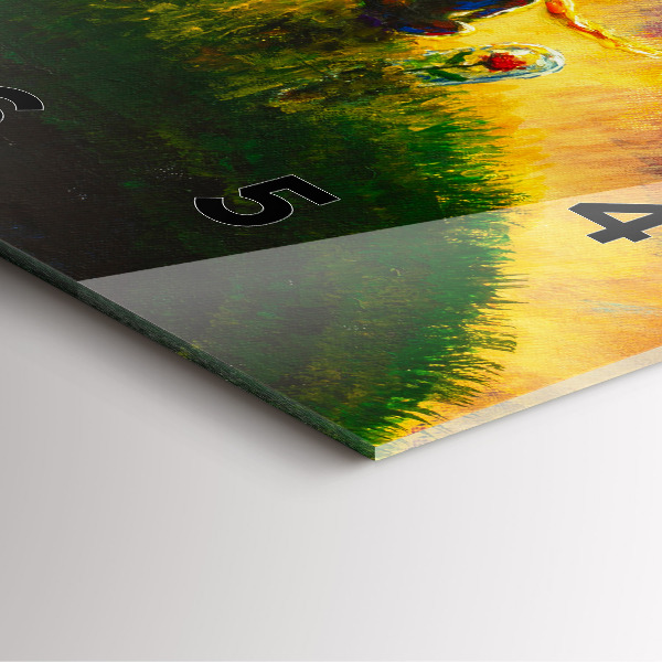 Čtvercové nástěnné hodiny Abstraktní malý princ