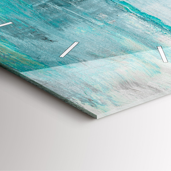 Skleněné hodiny čtvercové Abstraktní olejová textura