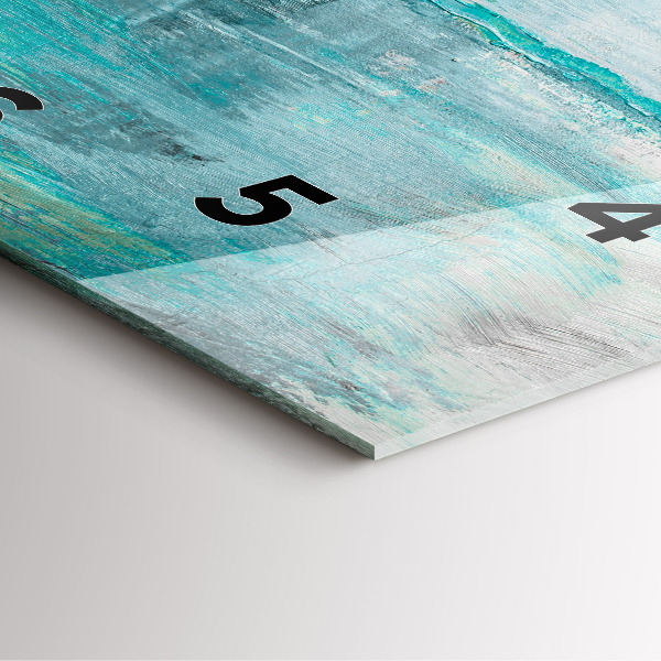 Skleněné hodiny čtvercové Abstraktní olejová textura