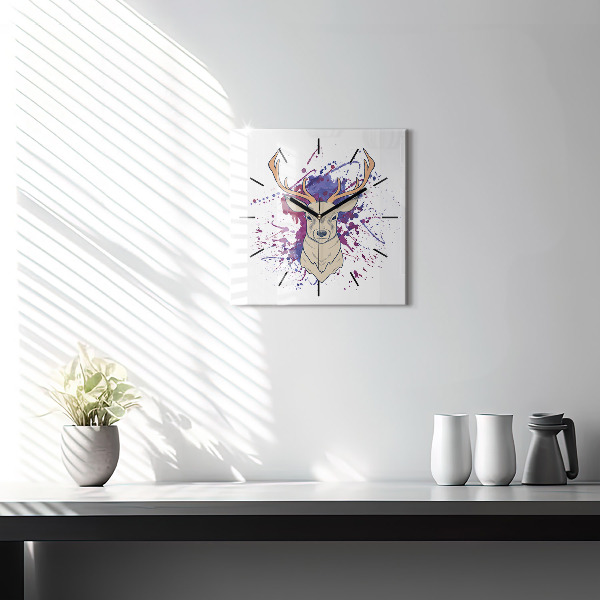 Skleněné hodiny čtvercové Vektorová ilustrace jelena