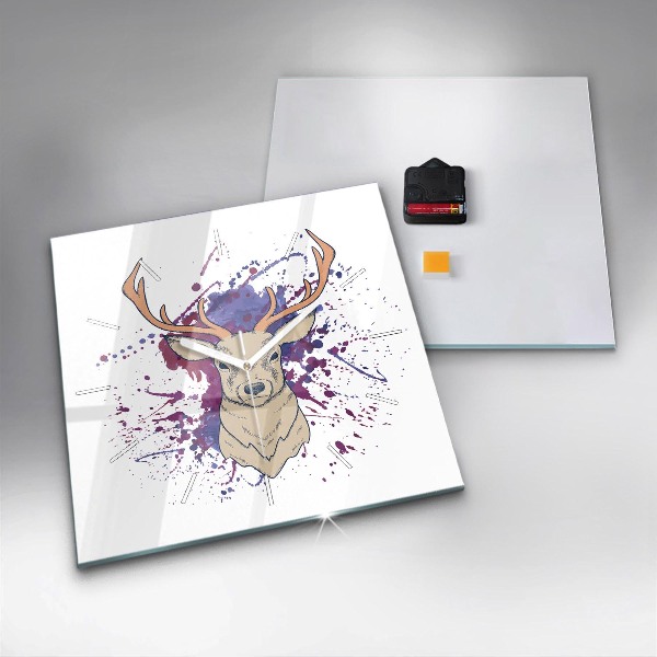 Skleněné hodiny čtvercové Vektorová ilustrace jelena