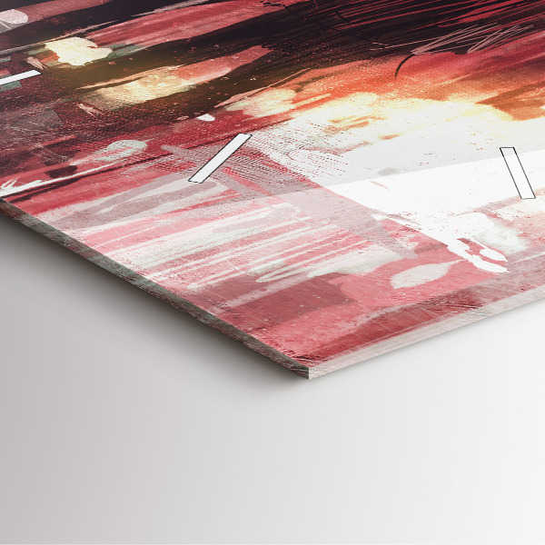 Skleněné hodiny čtvercové Mladý zamilovaný pár