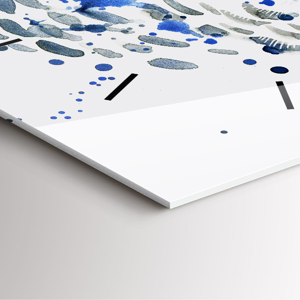 Skleněné hodiny čtvercové Pohled sovy