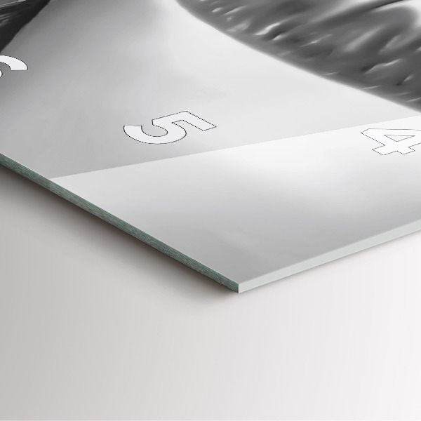 Skleněné hodiny čtvercové Ústa ženy