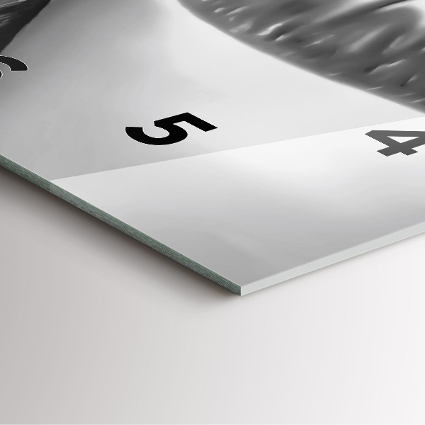 Skleněné hodiny čtvercové Ústa ženy