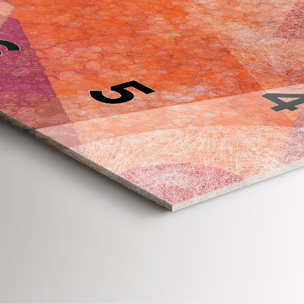 Čtvercové nástěnné hodiny Geometrická abstrakce