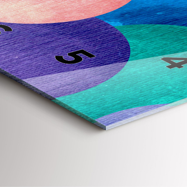 Čtvercové nástěnné hodiny Abstraktní kruhy