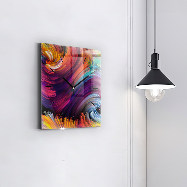 Čtvercové nástěnné hodiny Abstraktní výprodej