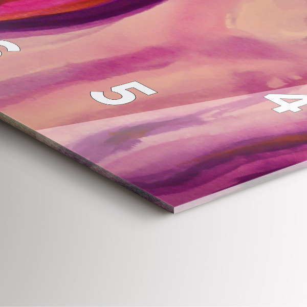 Čtvercové nástěnné hodiny Malování žen