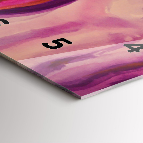 Čtvercové nástěnné hodiny Malování žen