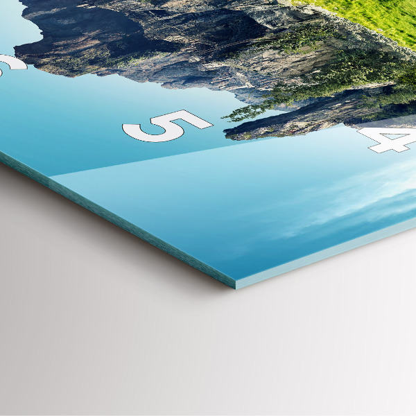 Čtvercové nástěnné hodiny Létající ostrov