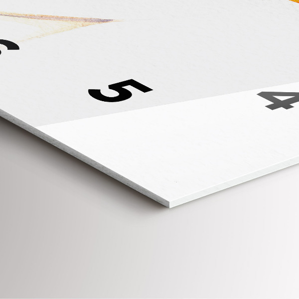 Čtvercové nástěnné hodiny Žena v klobouku