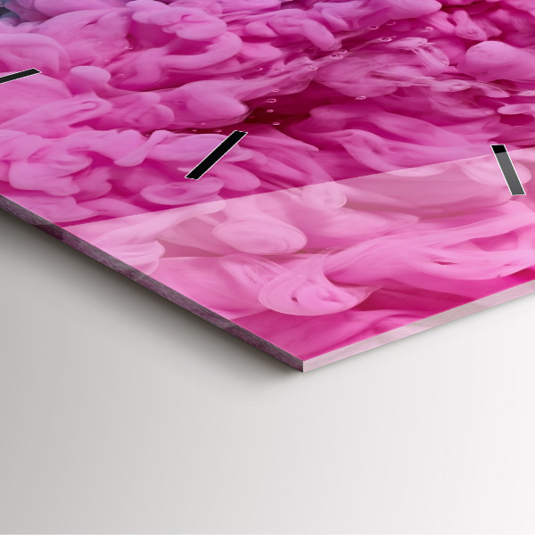 Čtvercové nástěnné hodiny Moderní umění - skvrny