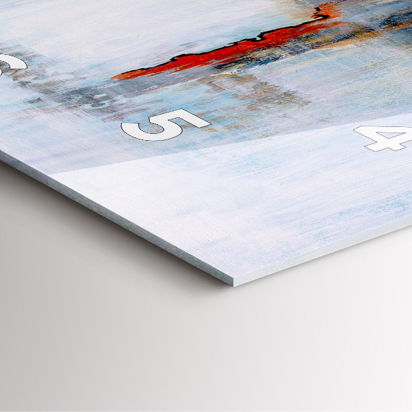 Skleněné hodiny čtvercové Abstrakce