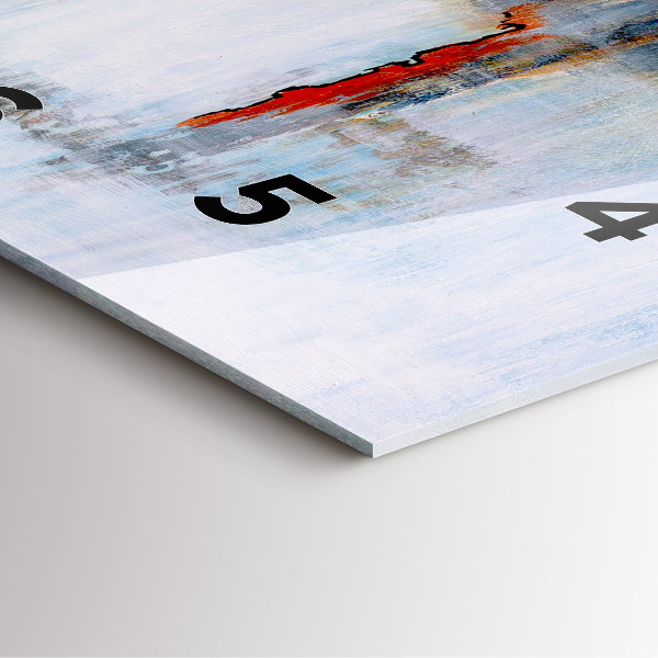 Skleněné hodiny čtvercové Abstrakce