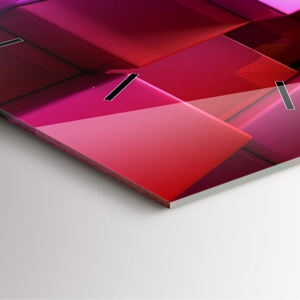 Skleněné hodiny čtvercové Barevné kostky