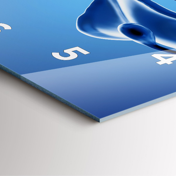 Čtvercové nástěnné hodiny Tekutá abstrakce