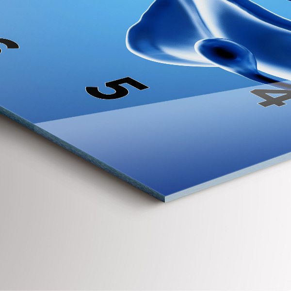 Čtvercové nástěnné hodiny Tekutá abstrakce