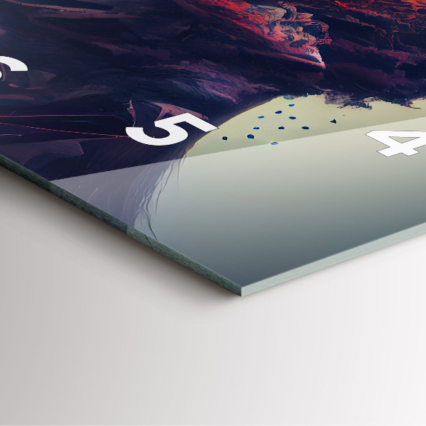 Čtvercové nástěnné hodiny Abstraktní žena