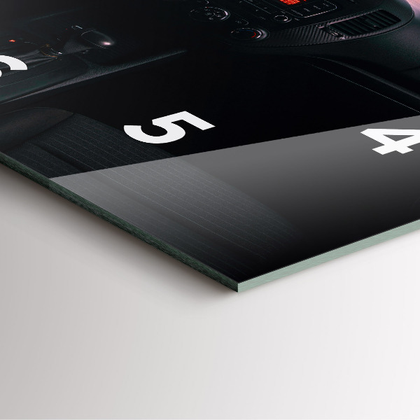 Čtvercové nástěnné hodiny Auto v Tokiu