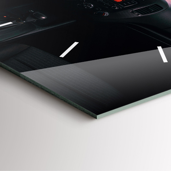 Čtvercové nástěnné hodiny Auto v Tokiu