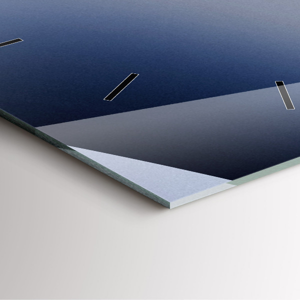 Skleněné hodiny čtvercové Abstraktní slunce