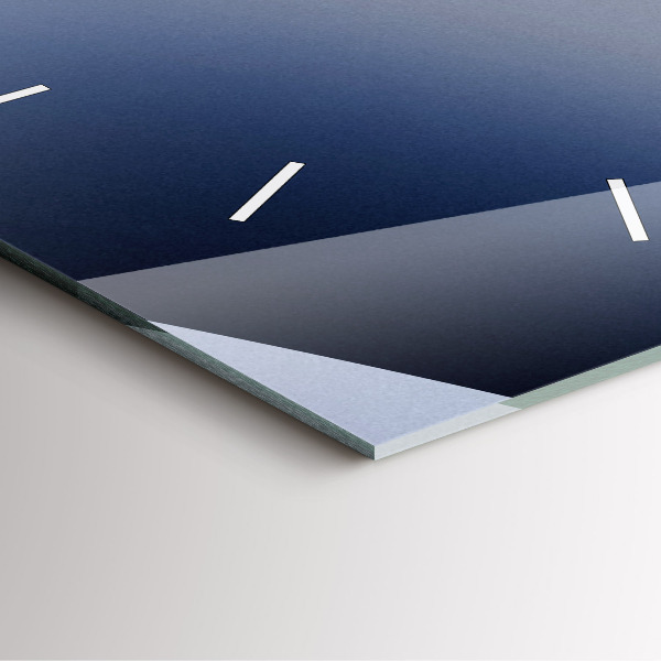 Skleněné hodiny čtvercové Abstraktní slunce