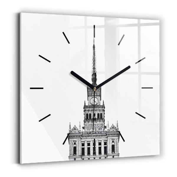 Skleněné hodiny čtvercové Palác kultury a vědy