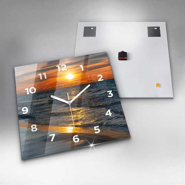 Čtvercové nástěnné hodiny Władysławowo Baltské moře